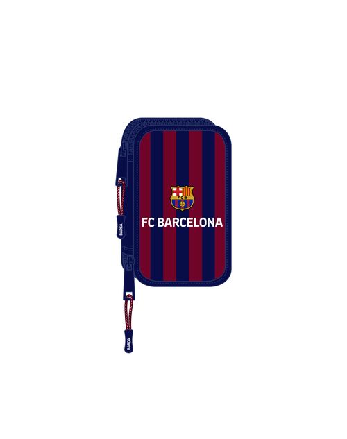 PLUMIER DOBLE PEQUEÑO 28 PIEZAS F.C.BARCELONA 12,5x19,5x4CM