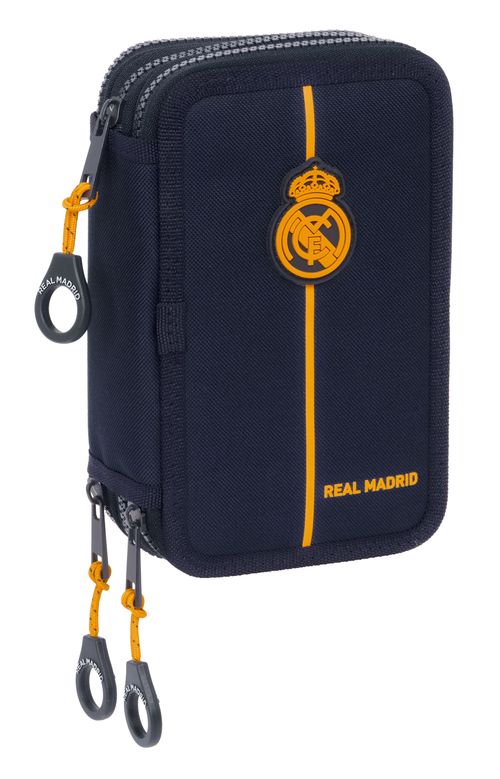 PLUMIER TRIPLE 42 pcs REAL MADRID 2ª EQUIPACION 24/25 12,5x20,5x6cm