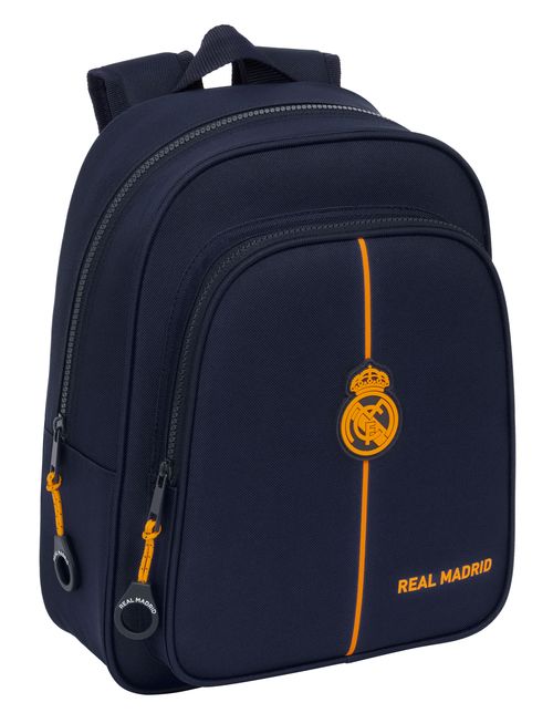 MOCHILA INFANTIL ADAPT.CARRO REAL MADRID 2ª EQUIPACION 24/25 27x33x10cm