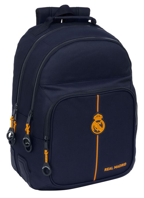 MOCHILA DOBLE ADAPT.CARRO REAL MADRID 2ª EQUIPACION 24/25 32x42x15cm