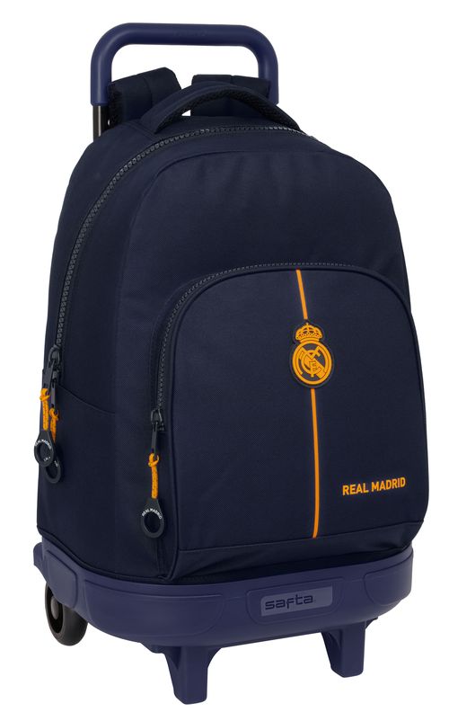 MOCHILA GDE. C/RUEDAS COMPACT EXTRAIBLE REAL MADRID 2ª EQUIPACION 24/25 33x45x22cm