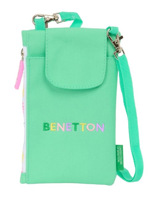MONEDERO PORTAMOVIL BENETTON MINT 10x19cm