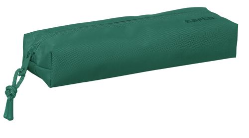 PORTATODO RECTANGULAR CON GOMA ELASTICA 22CM SAFTA DARK GREEN 22x4x7CM