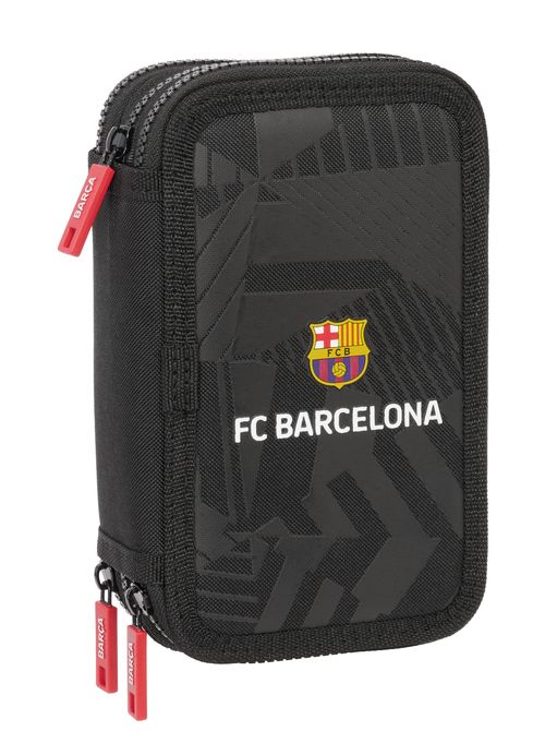 PLUMIER TRIPLE 37 pcs F.C.BARCELONA BLACK 12,5x19,5x5,5cm