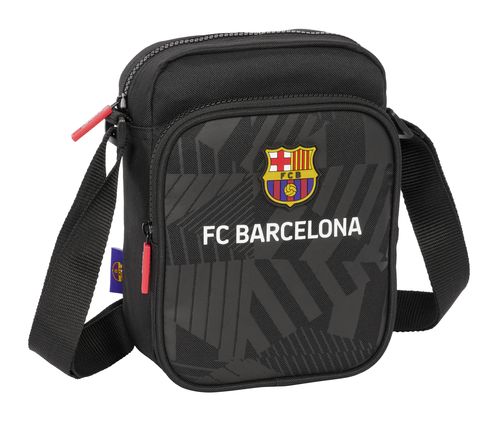 BANDOLERA PEQUEÑA F.C.BARCELONA BLACK 16x22x6cm