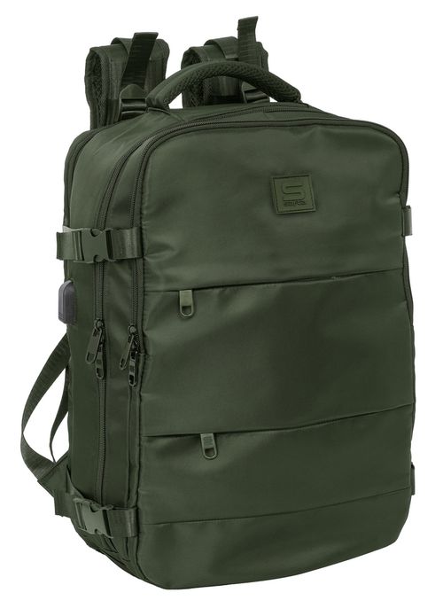  MOCHILA VIAJE CABINA PORTATIL 15,6'' SAFTA VERDE 29x44x19cm 