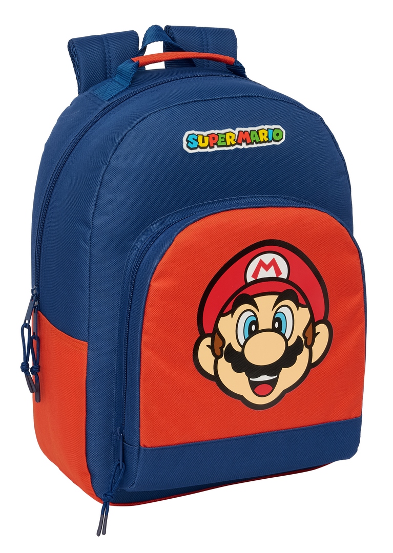  MOCHILA ADAPTABLE CARRO SUPER MARIO MAMMA MIA 32x42x15cm 