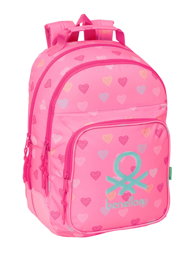  MOCHILA DOBLE ADAPTABLE CARRO BENETTON HEART 32x42x15cm 