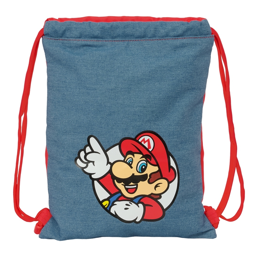  SACO PLANO JUNIOR SUPER MARIO 26x34x1cm 