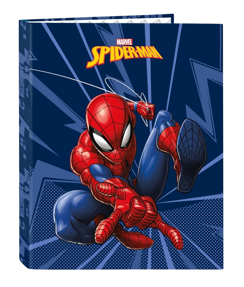  CARPETA FOLIO 4 ANILLAS MIXTAS SPIDER-MAN 26,5x33x4cm 