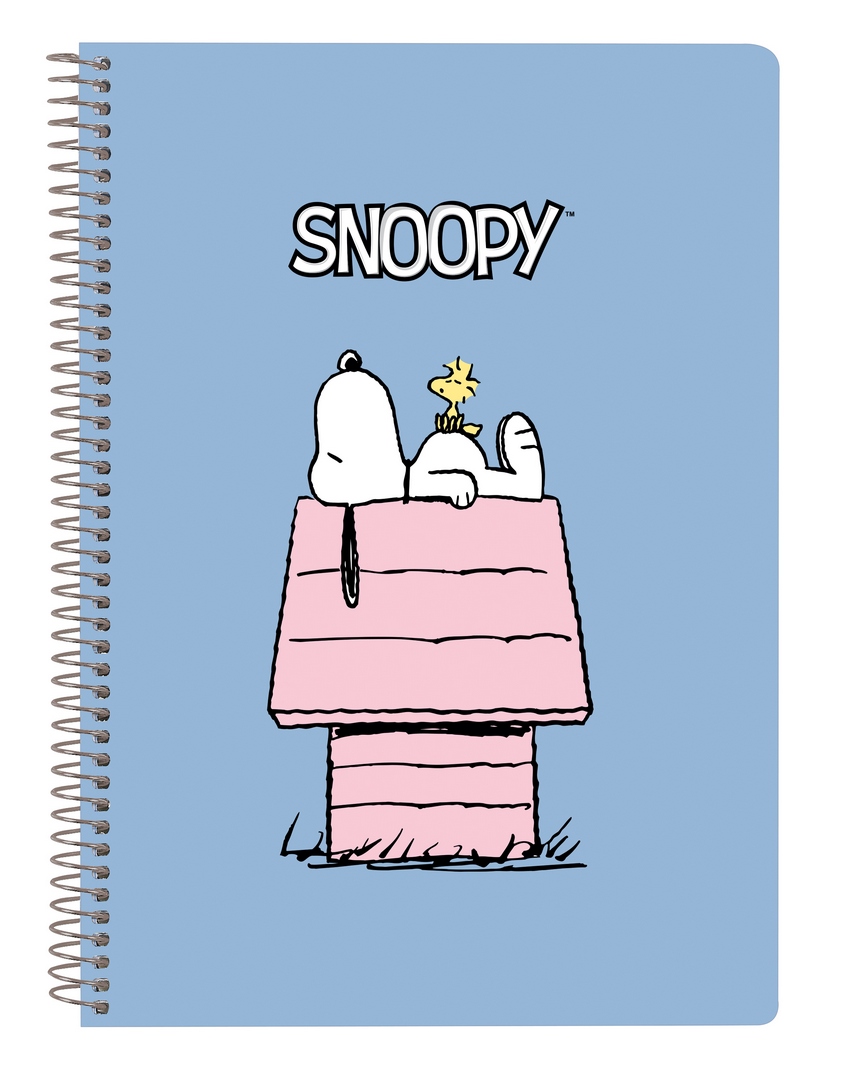  LIBRETA CUARTO 80 HOJAS TAPAS DURAS 1DISEÑ SNOOPY 15,5x22x1cm 