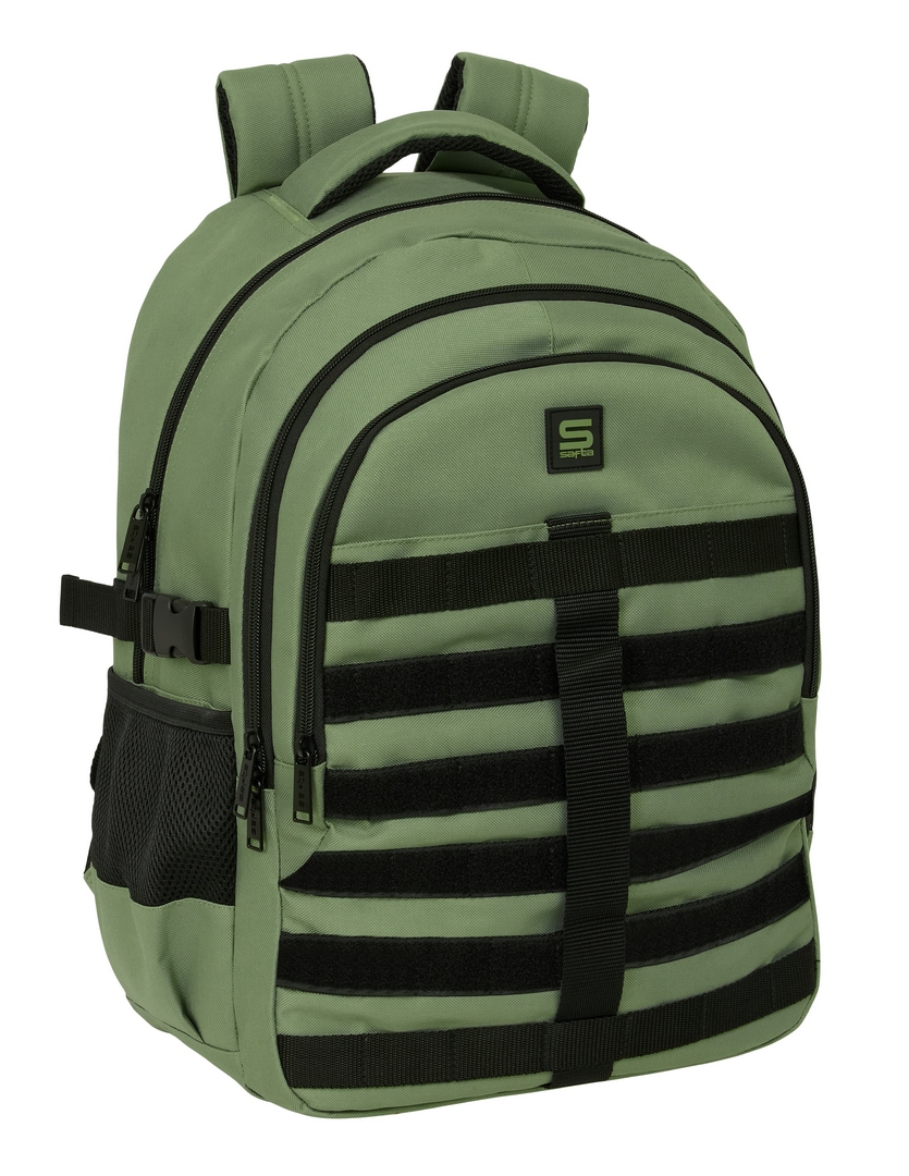  MOCHILA CROSS DOBLE SAFTA VERDE 34x46x15cm 