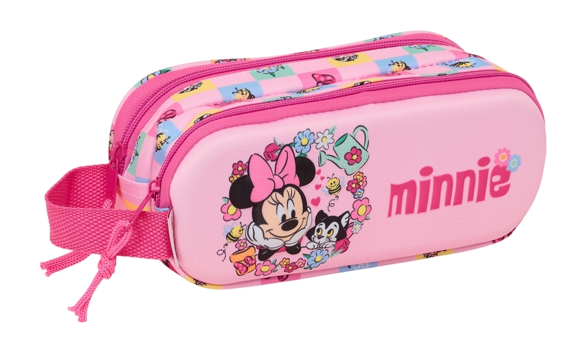  PORTATODO DOBLE 3D MINNIE MOUSE 21x8x6cm 