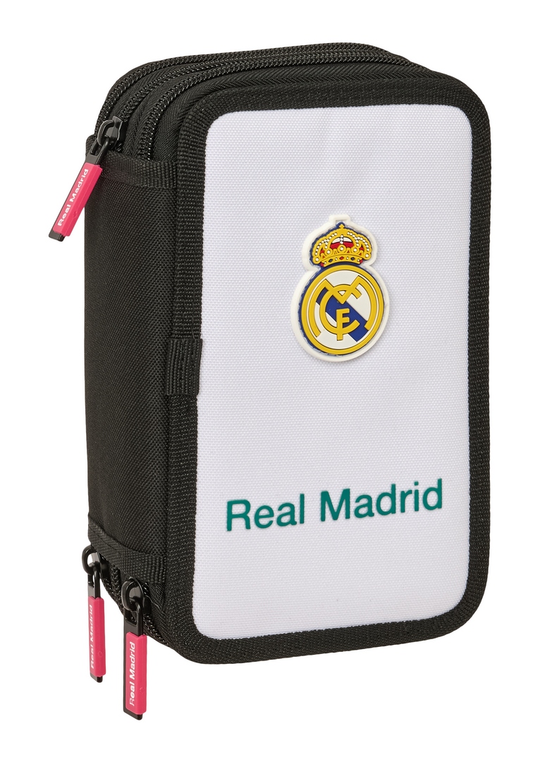  PLUMIER TRIPLE 37 PIEZAS REAL MADRID EQUIPACION 26/27 12,5x19,5x5,5cm 