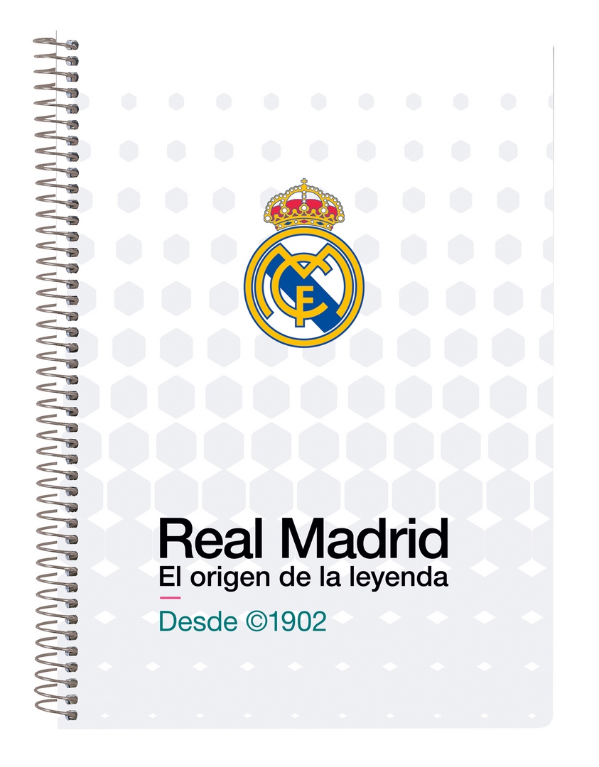  CUADERNO CUARTO 80H TAPAS DURAS REAL MADRID EQUIPACION 26/27 15,5x22x1cm 