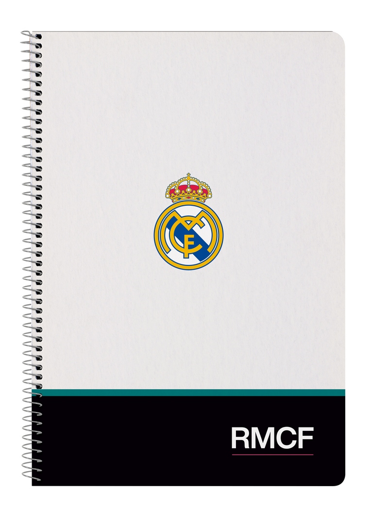  CUADERNO FOLIO 80H TAPAS DURAS REAL MADRID EQUIPACION 26/27 21,5x31x1cm 
