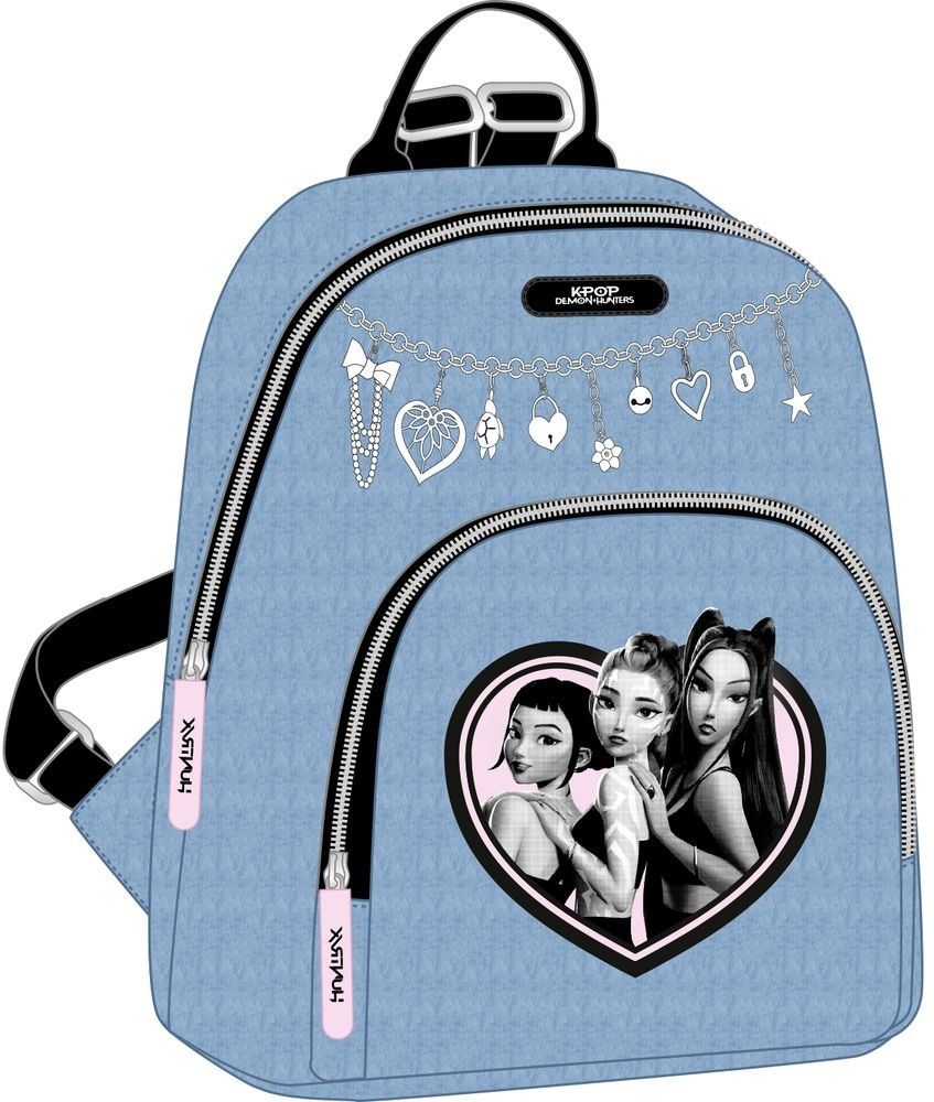  MINI MOCHILA K-POP Demon Hunters - HUNTRIX 25x30x13cm 