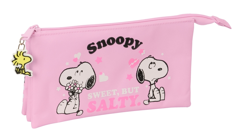  PORTATODO TRIPLE SNOOPY 22x12x3cm 