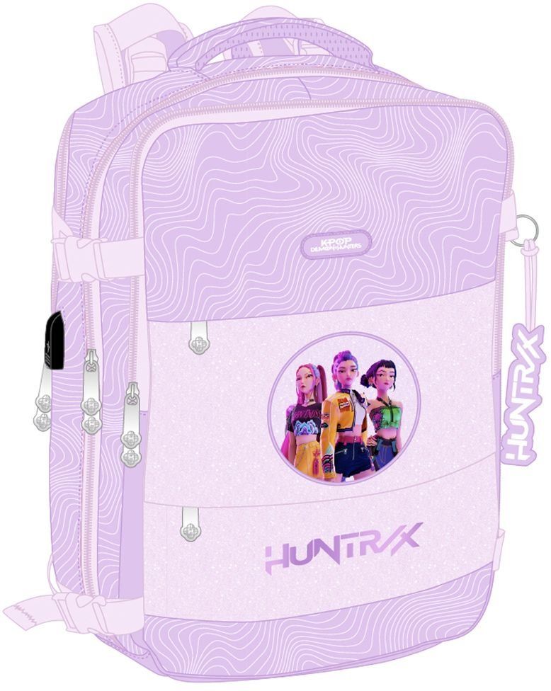  MOCHILA VIAJE CABINA PORTATIL 15,6'' K-POP Demon Hunters - ICONIC 29x44x19cm 