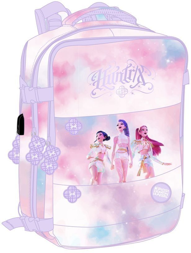  MOCHILA VIAJE CABINA PORTATIL 15,6'' K-POP Demon Hunters - ARTIST 29x44x19cm 
