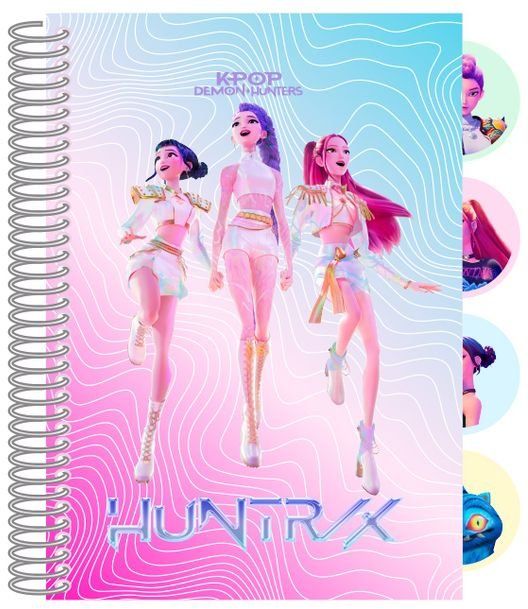  BLOC DE NOTAS A6 K-POP Demon Hunters - STATIONERY 10,5x14,8cm 