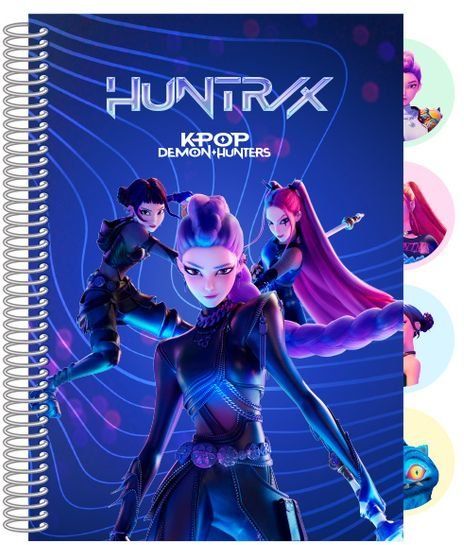  BLOC DE NOTAS A5 K-POP Demon Hunters - STATIONERY 14,8x2,1cm 