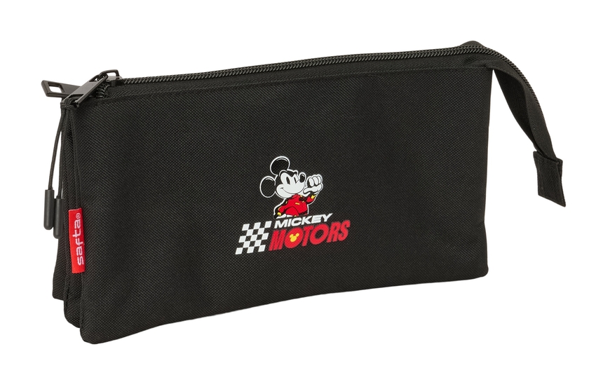  PORTATODO TRIPLE MICKEY &amp;FRIENDS RACING - TEEN 22x12x3cm 