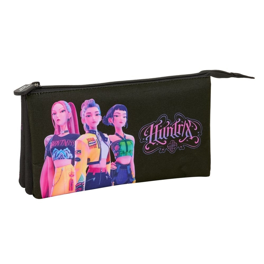  PORTATODO TRIPLE K-POP DEMON HUNTERS NEGRO 