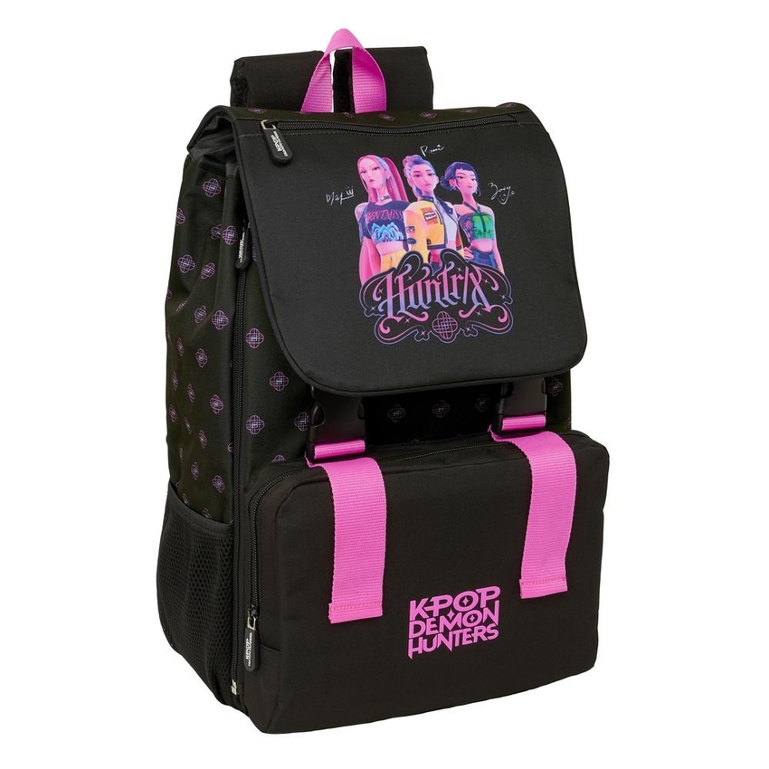  MOCHILA EXTENSIBLE K-POP DEMON HUNTERS NEGRA 