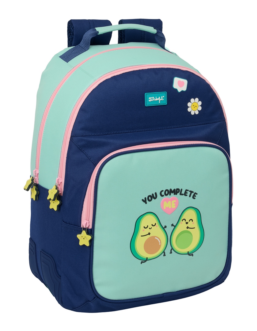  MOCHILA DOBLE ADAPTABLE A CARRO Mr. WONDERFUL ESTRELLA 32x42x15cm 