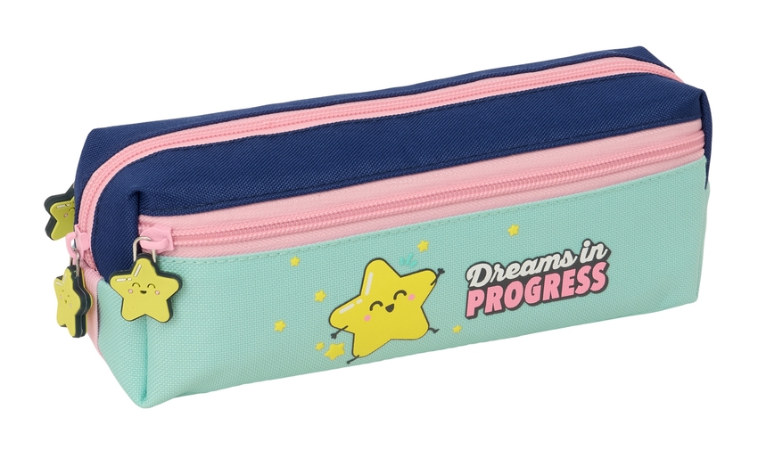  PORTATODO TRIPLE PEQUEÑO CON GOMA ELASTICA 22CM Mr. WONDERFUL ESTRELLA 22x8,5x6cm 
