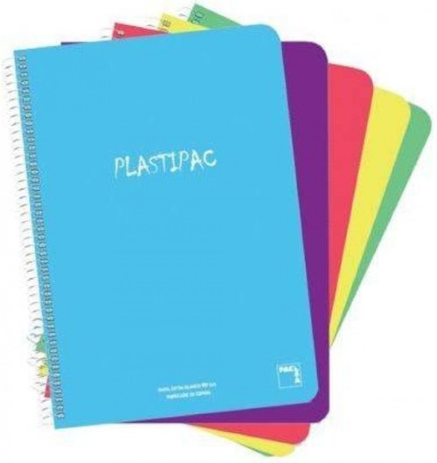  PAQ/5 BLOC 4º 80H 90G CUAD.5X5 C/M PLASTIPAC T.POLIPROP. 