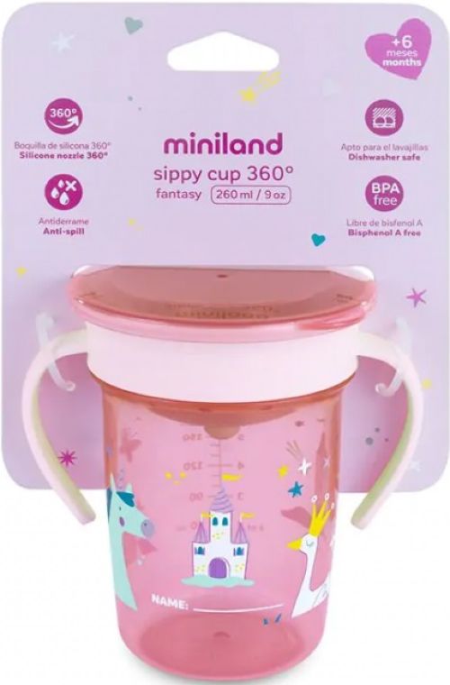  VASO APRENDIZAJE ANTIDERRAME SIPPY CUP FANTASY 