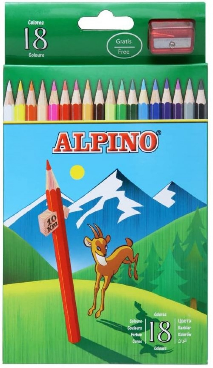 Estuche 18 lapices colores alpino surtidos 8413240006565