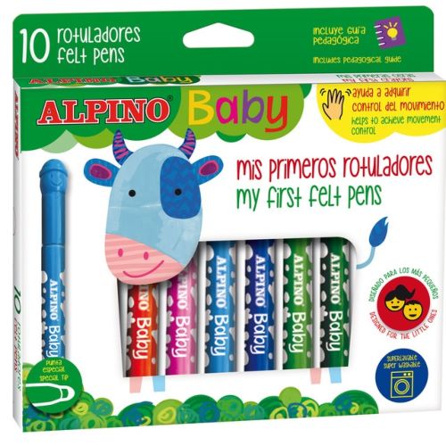 ESTUCHE 10 ROTULADORES ALPINO BABY