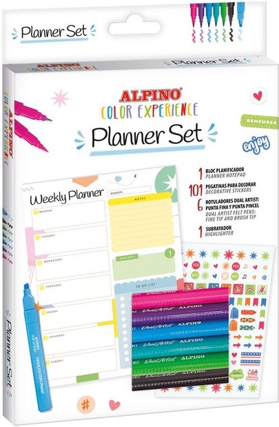 Planner set alpino color experience