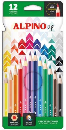  Estuche 12 lapices colores alpino up colores surtidos 