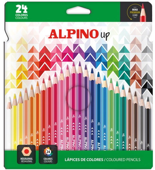  Estuche 24 lapices colores alpino up colores surtidos 