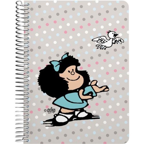 CUADERNO PP 4º 80H 90G C4MM MAFALDA BIRD 21,2x14,8x1,6cm