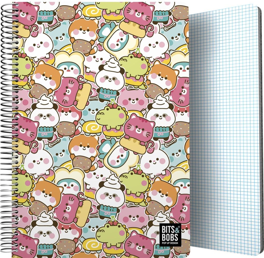  CUADERNO PP Fº 80H 90G C4MM B&amp;B KAWAII 22,5x31x1,6cm 