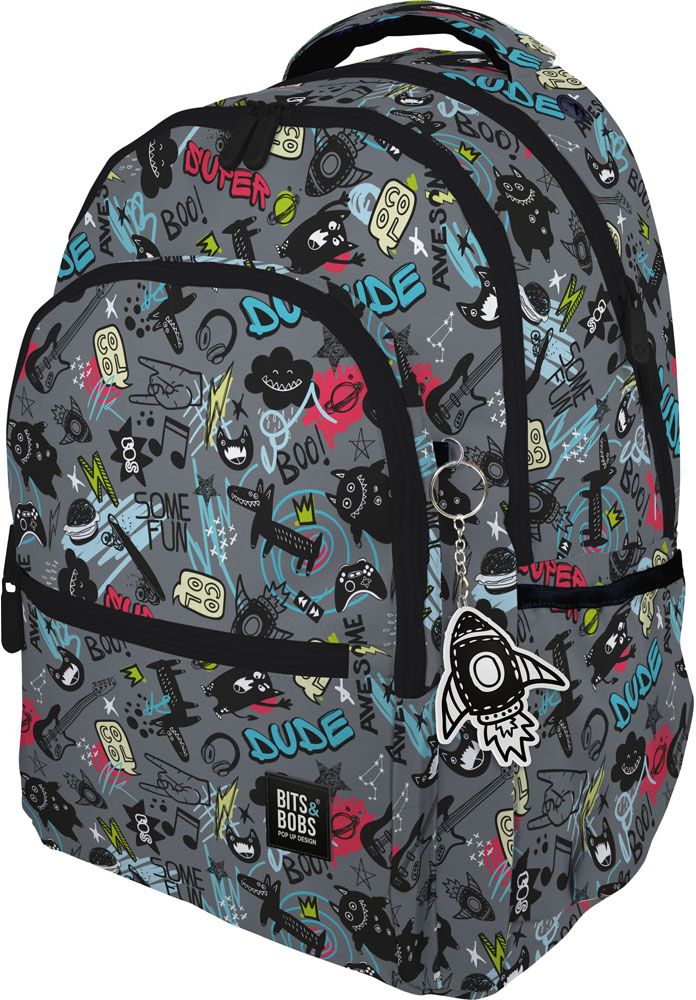  MOCHILA ROOMY B&amp;B AWESOME 33x46x22,5cm 