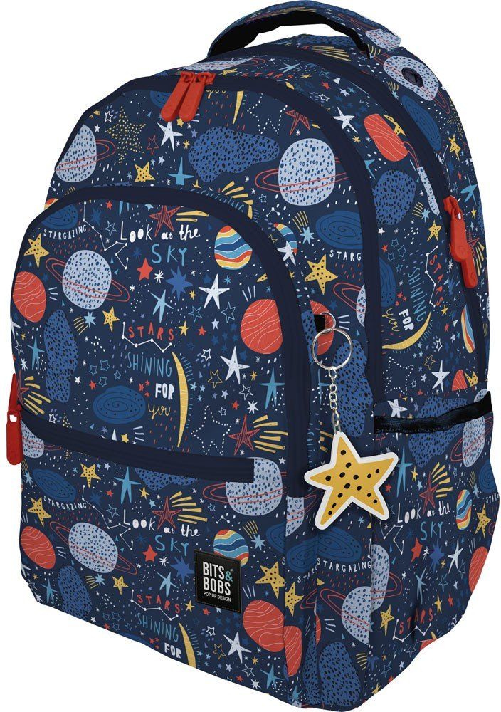  MOCHILA ROOMY B&amp;B PLANETS 33x46x22,5cm 