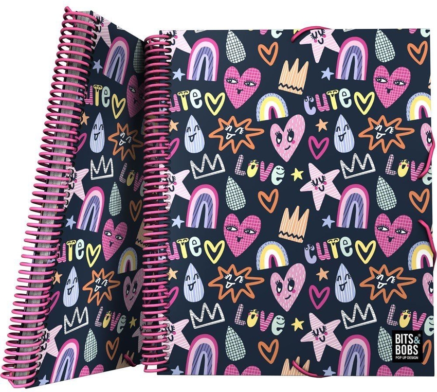  CARPETA FUNDAS CARPETA FUNDAS MAXIPLAS PP 30F B&amp;B CUTE 25,5x31x1,6cm 