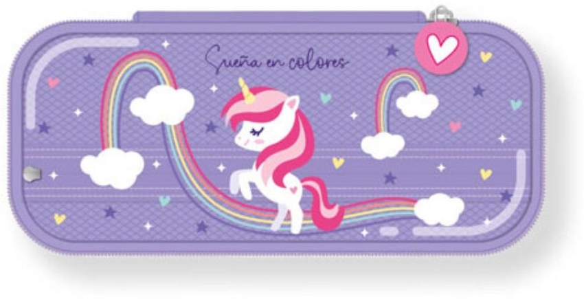  PORTATODO RIGIDO UNICORNIO 9x22x5cm 