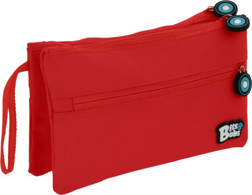 PORTATODO DOBLE PLANO BITS &amp;BOBS ROJO 24,5X9,5 CM