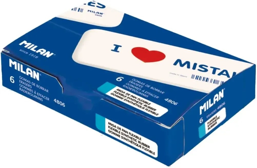  C/6 GOMAS MILAN 4806 MIGA DE PAN FLEXIBLE BISELADA GIGANTE 