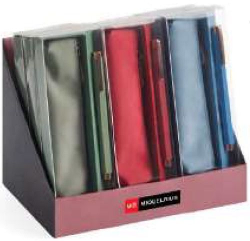 Exp 12 sets boligrafo metalico + portatodo mini