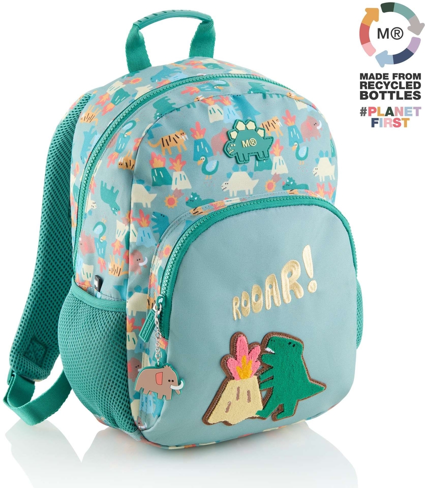  MOCHILA DOBLE LONDON RECICLADA DINO ROAR 350x250x110mm 
