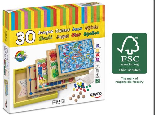  30 JUEGOS DE MADERAS FSC 