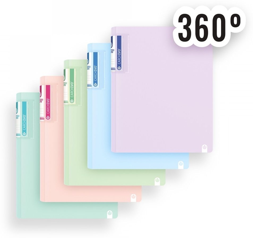  C/10 carpeta anillas a4 pp foam soft 2/25 mm colores surtidos 